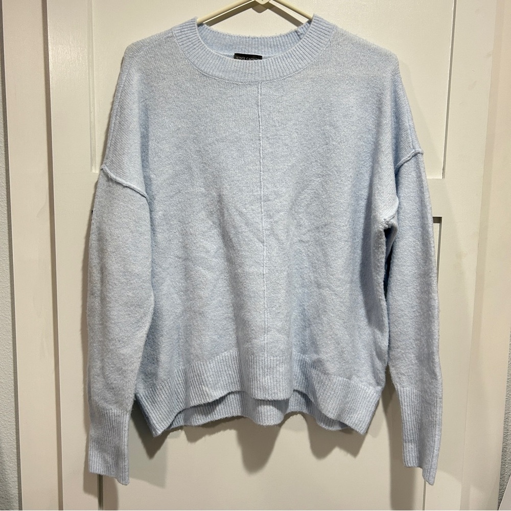 Vince Camuto Women's Cozy Crewneck Long-Sleeve Extend-Shoulder Sweater Small